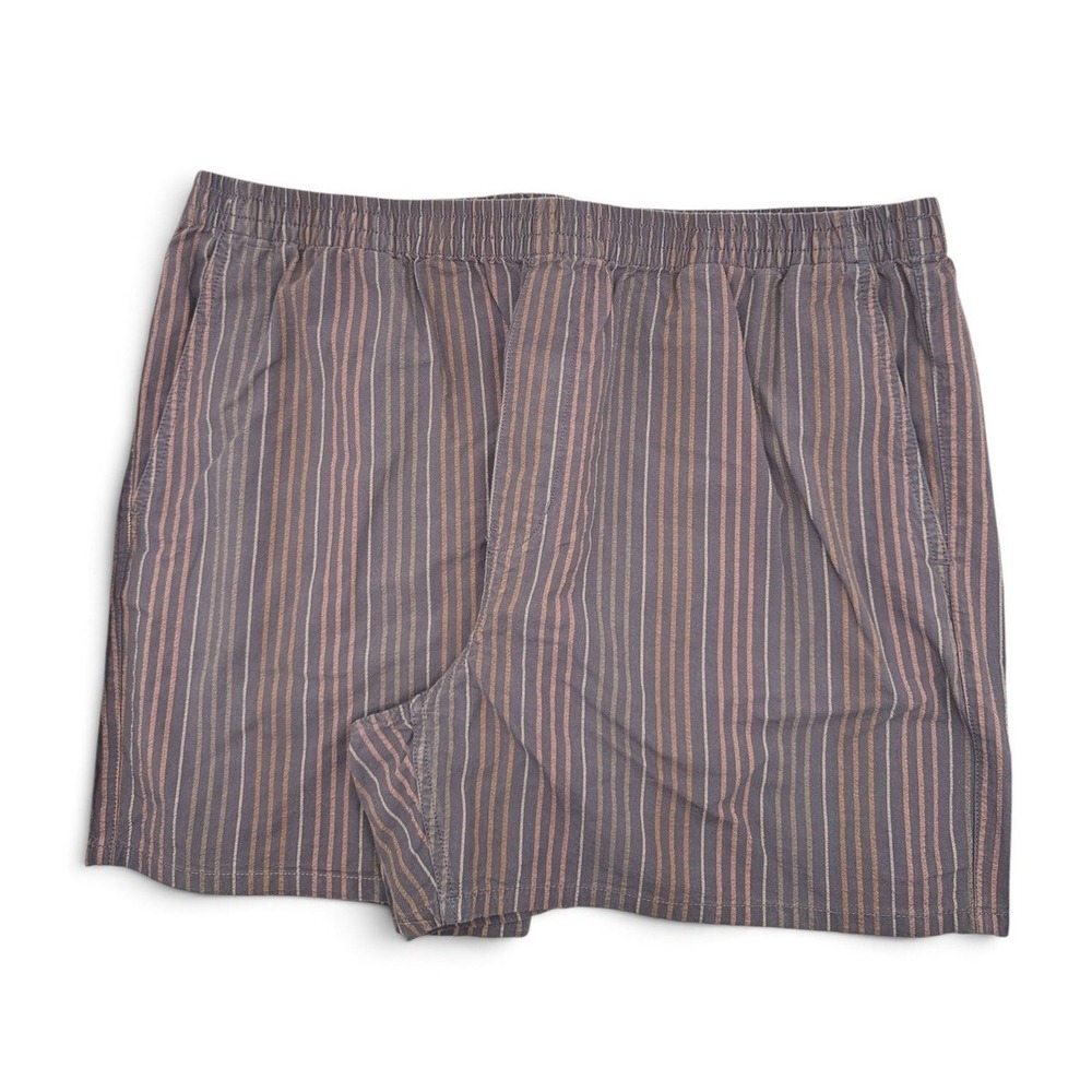 Madewell Everywear Shorts in Stripe Seersucker Thundercloud Mens Size XL